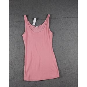 New Standard James Perse Shirt Womens Small Pink Ribbed Daily Tank Top